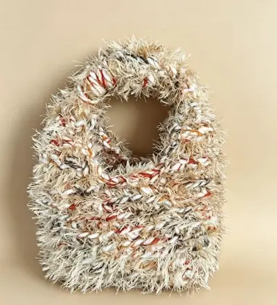 Marta — ecru silk clutch bag